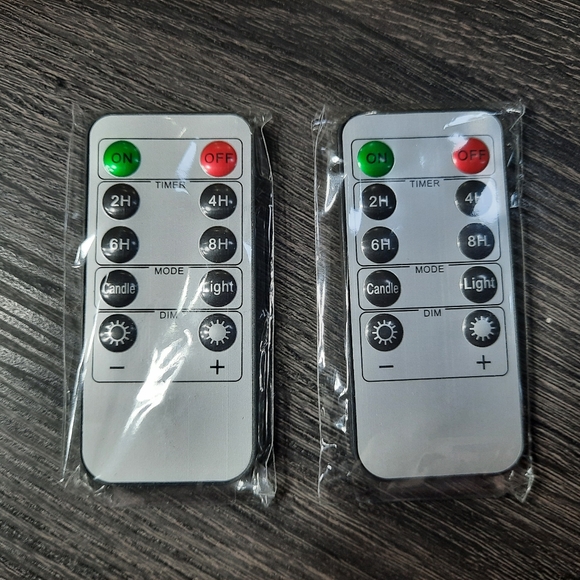 Homemory 9x3" Dancing Flame Flameless Candle Set of 2 - Picture 10 of 13